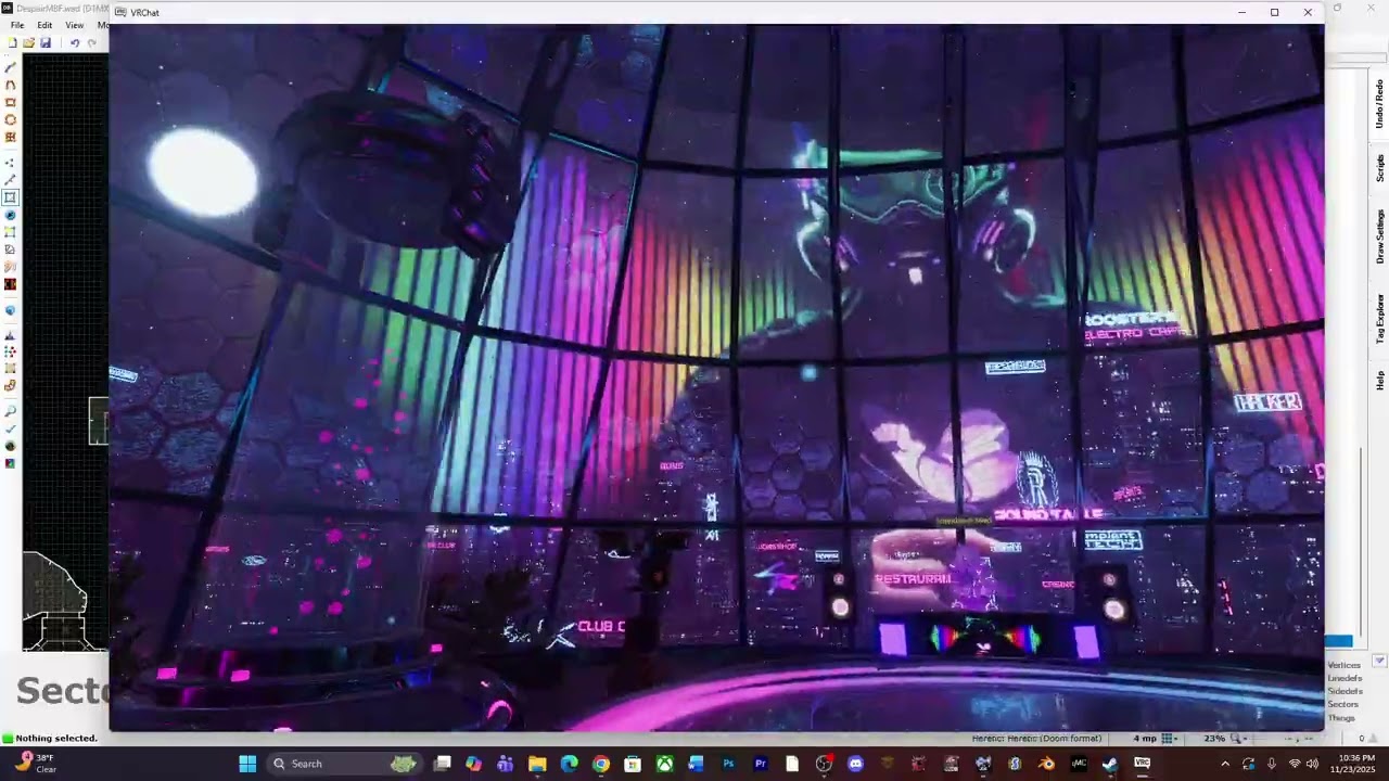 VR Chat 11/23/25 - Shades and Kittenblaze - Cabins, Rivers and Techno