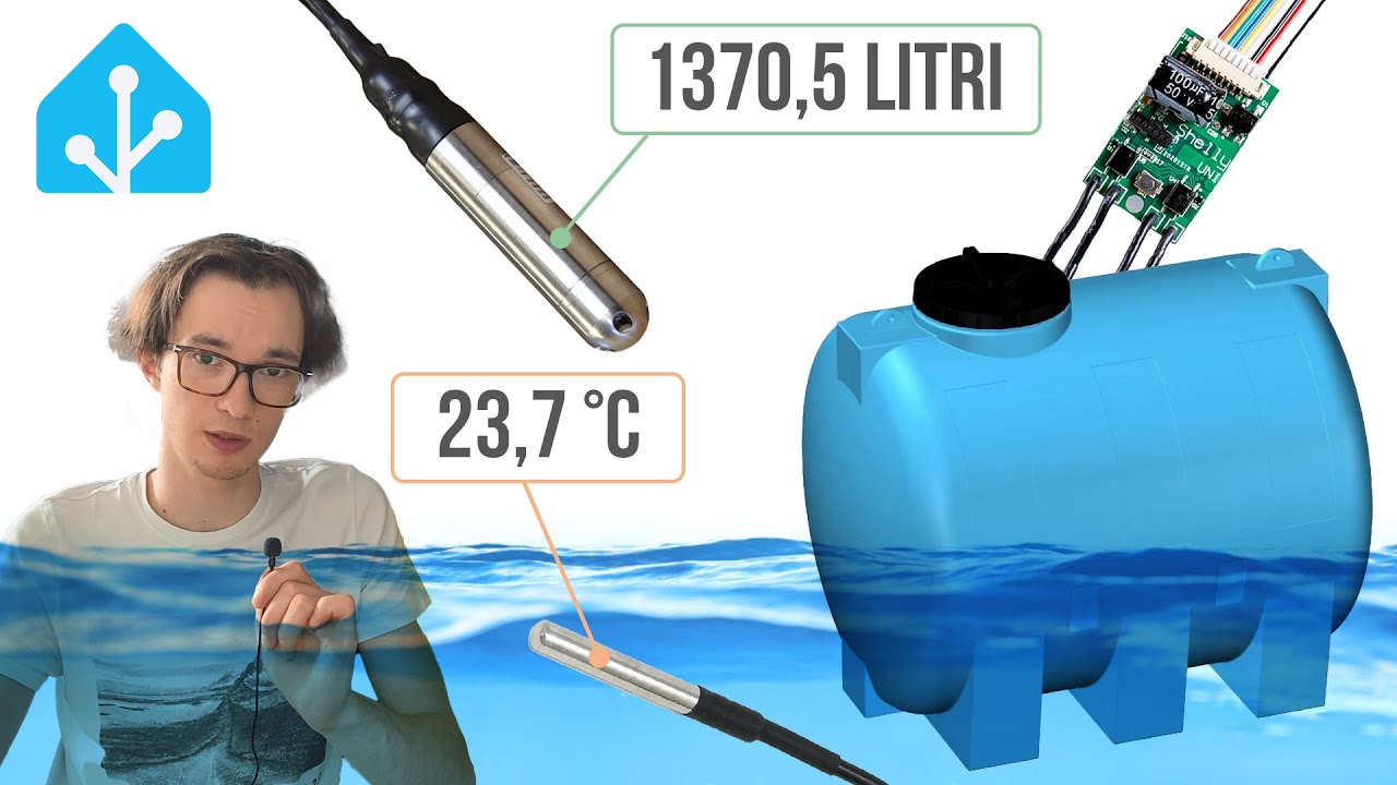 Temperatura e Litri di Acqua nella Cisterna - Home Assistant