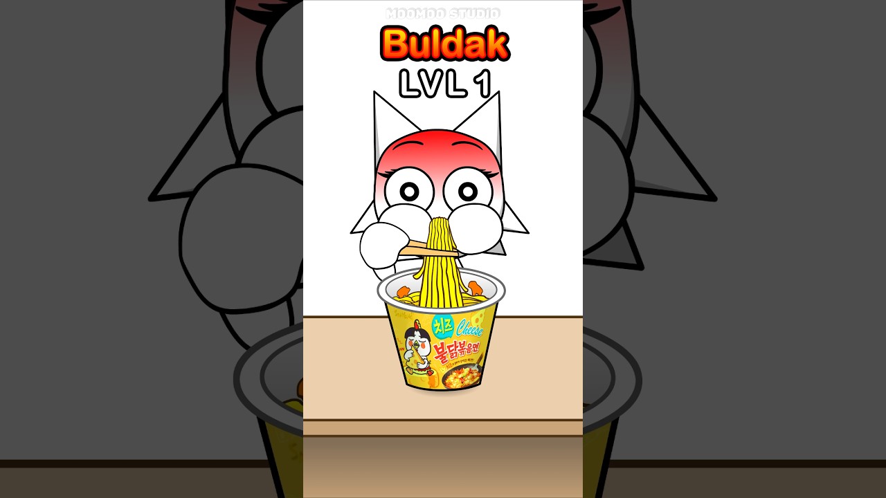 Buldak Ramen Level1 vs Level50