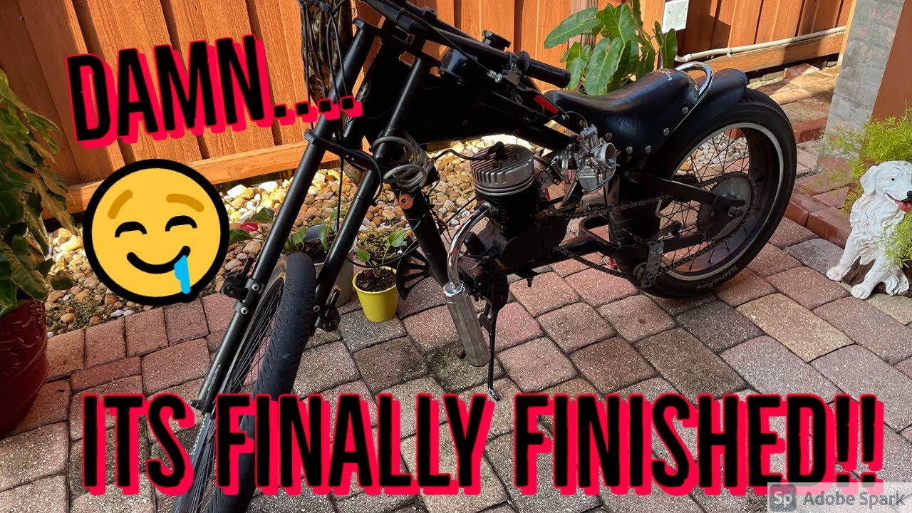 Swapping Motorized bike Frames because it has a horrible Crack | Finishing up the Engine Swap part 2