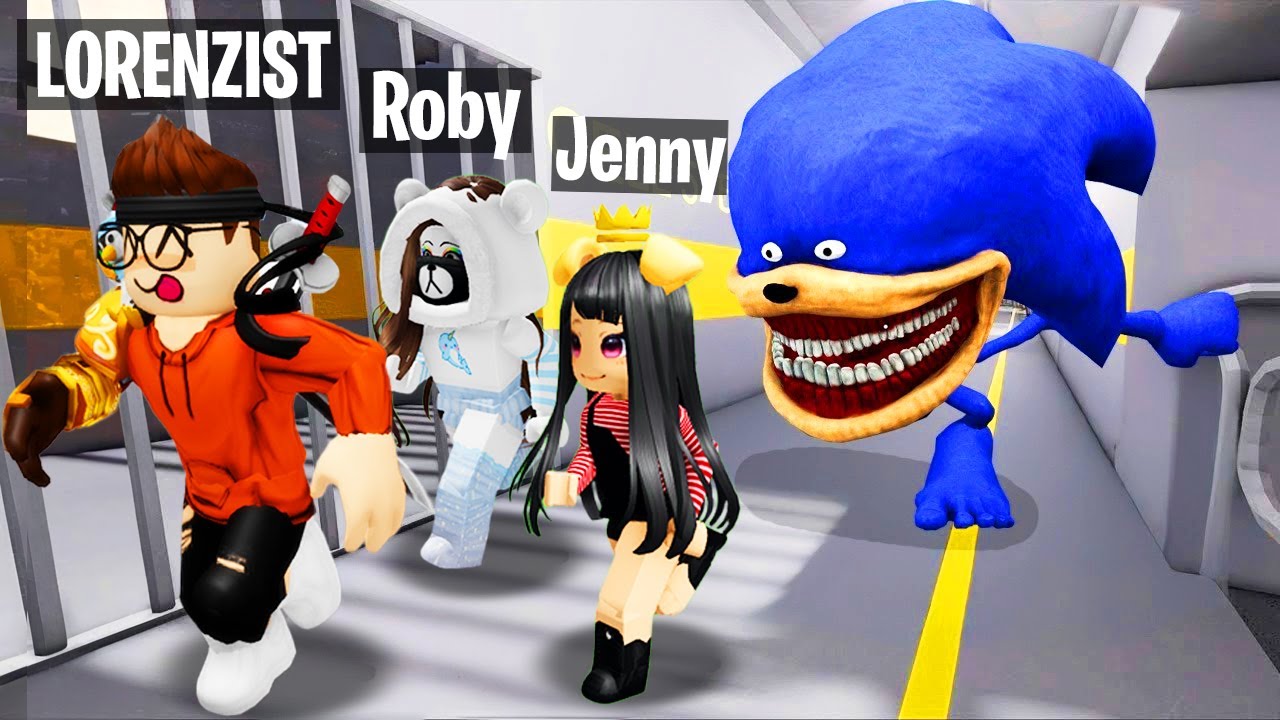 FUGGIAMO DALLA PRIGIONE DI SHIN SONIC TAPES CON ROBY E JENNY SU ROBLOX!! (Barry's Prison)