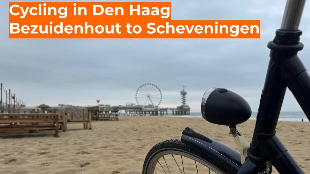 Rainy Day Ride in Den Haag: Bezuidenhout to Scheveningen Pier | Dutch POV Cycling