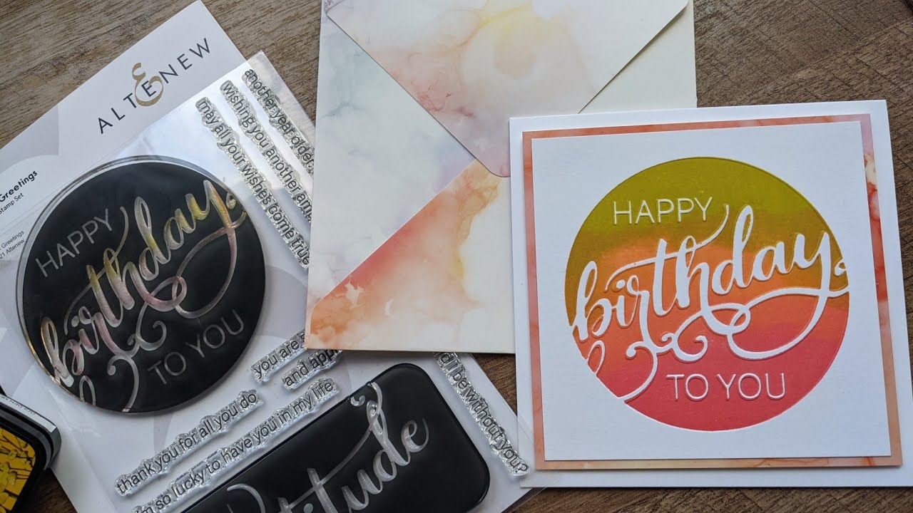 Let's Make A Card! Using Altenew Stamps & 3D embossing folder together for beautiful & fun results!