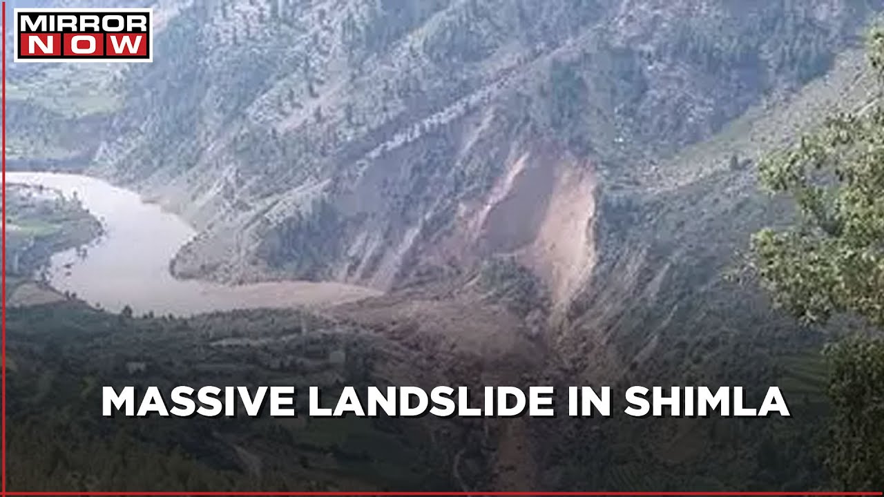 Narrow escape for several people as massive landslide hit Shimla, Roads blocked