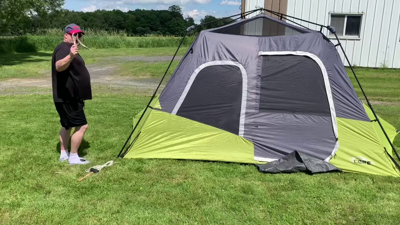 Core 6 person tent, set up & take down