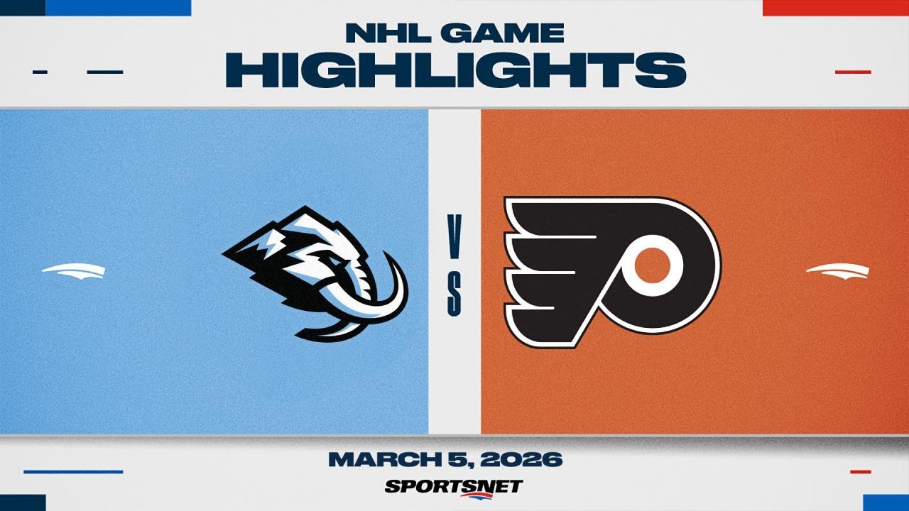 NHL Highlights | Mammoth vs. Flyers - March 5, 2026