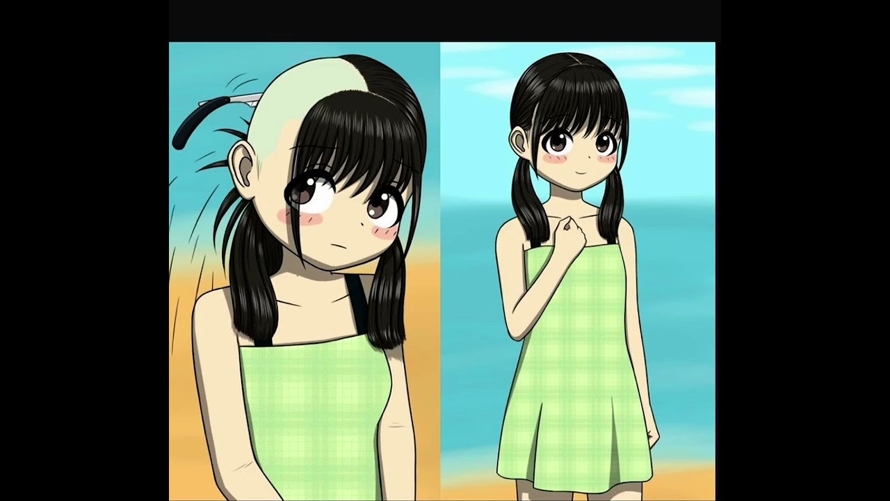 ASMR haircut and  anime comic