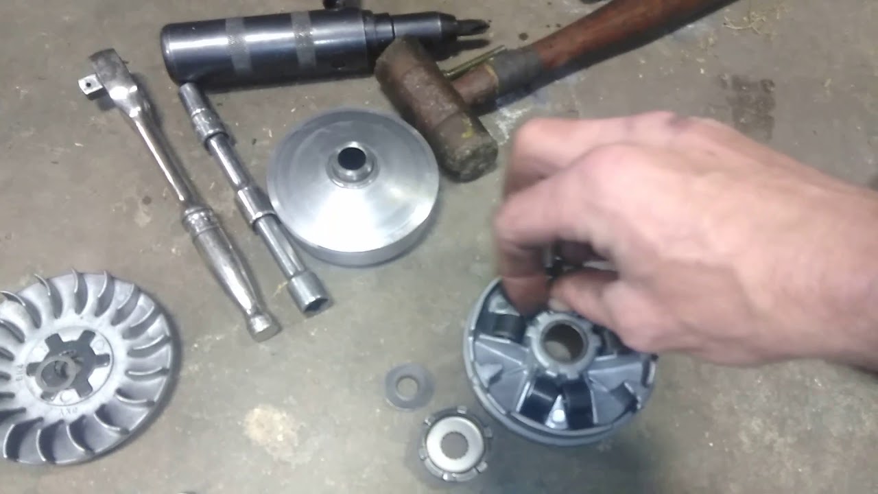 More torque . Better Hill climb . More power for take off . Variator mod scooter gy6 50 150