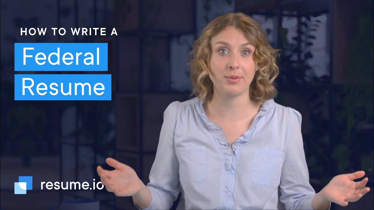 How to write a federal resume