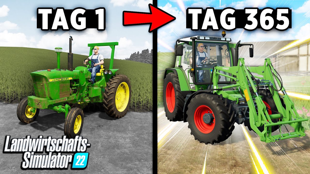 Ich habe ein Jahr lang Landwirtschaft von Grund auf betrieben! Landwirtschafts-Simulator 22