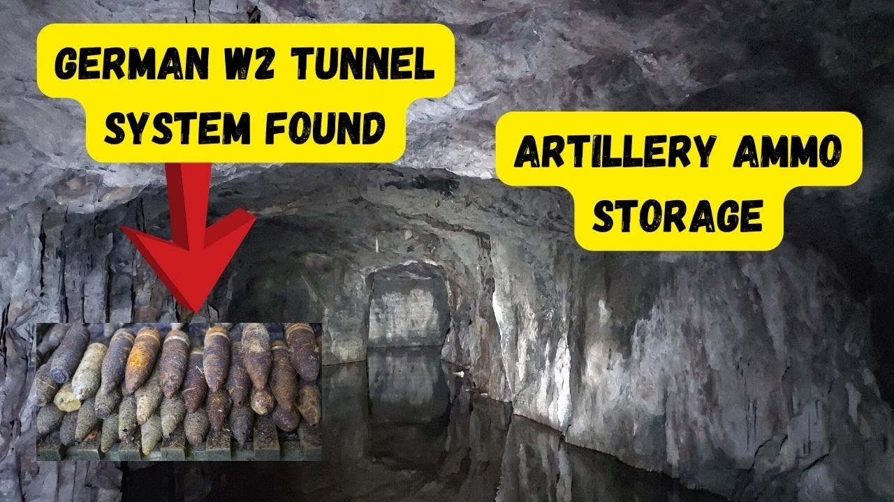 Ammo tunnels found. German 21 cm guns were here !