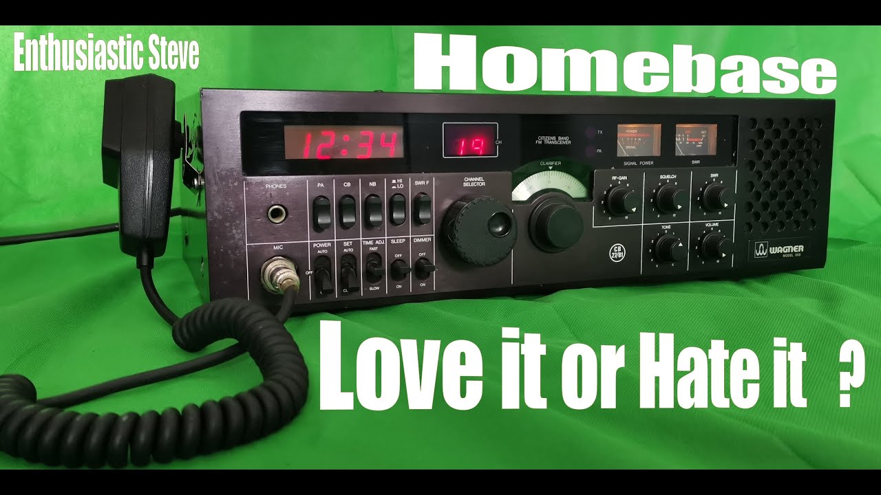 Enthusiastic Steve  Homebase CB Radio. Love it or hate it? The Wagner and Grandstand CB radios