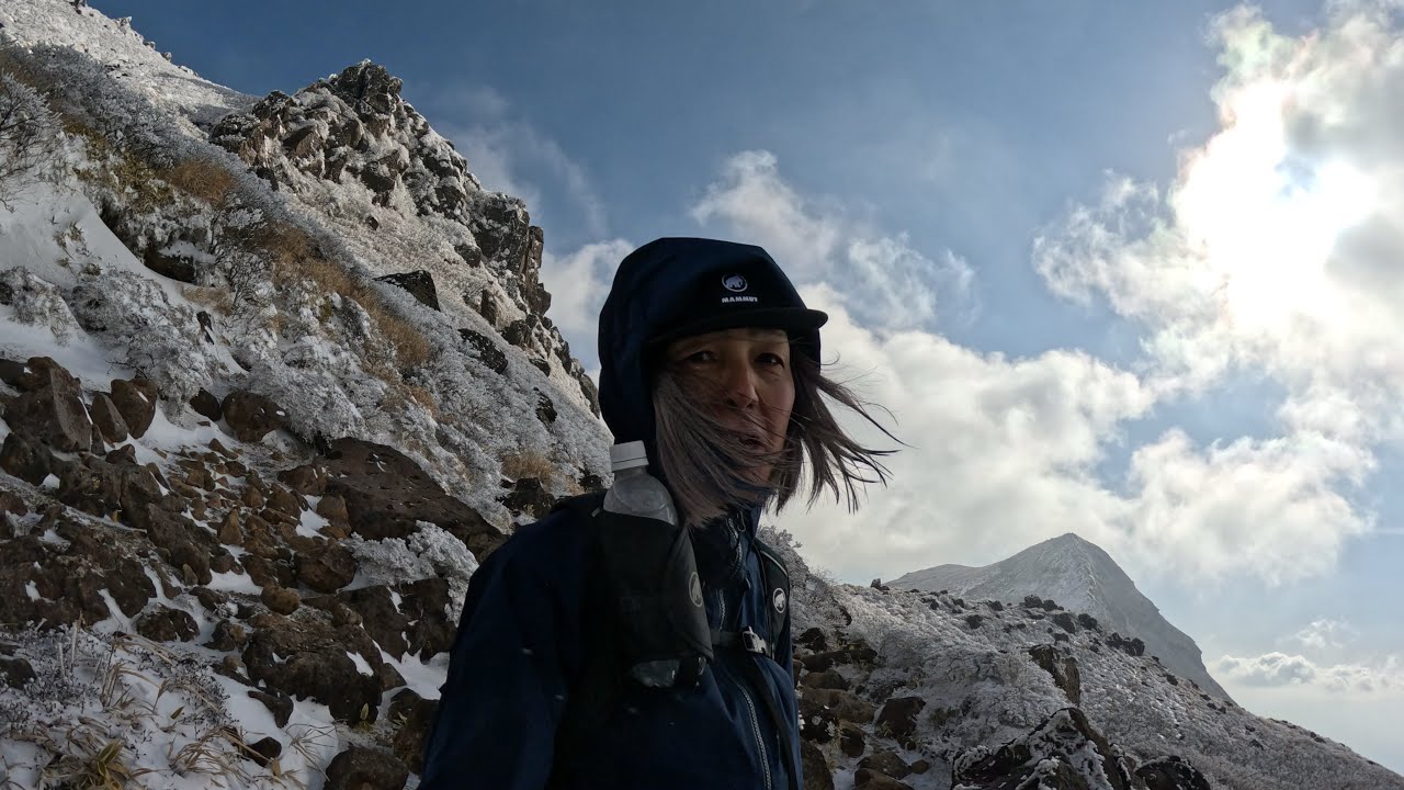 厳冬下、正しいトレイルを歩けていますか？赤川登山口から扇が鼻・久住山Peekhunt２０２６年１月２５日byまりあん