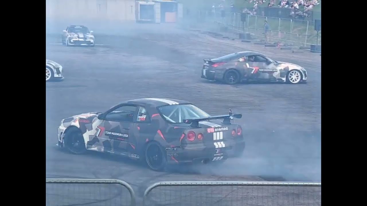 Drifting at Santa Pod