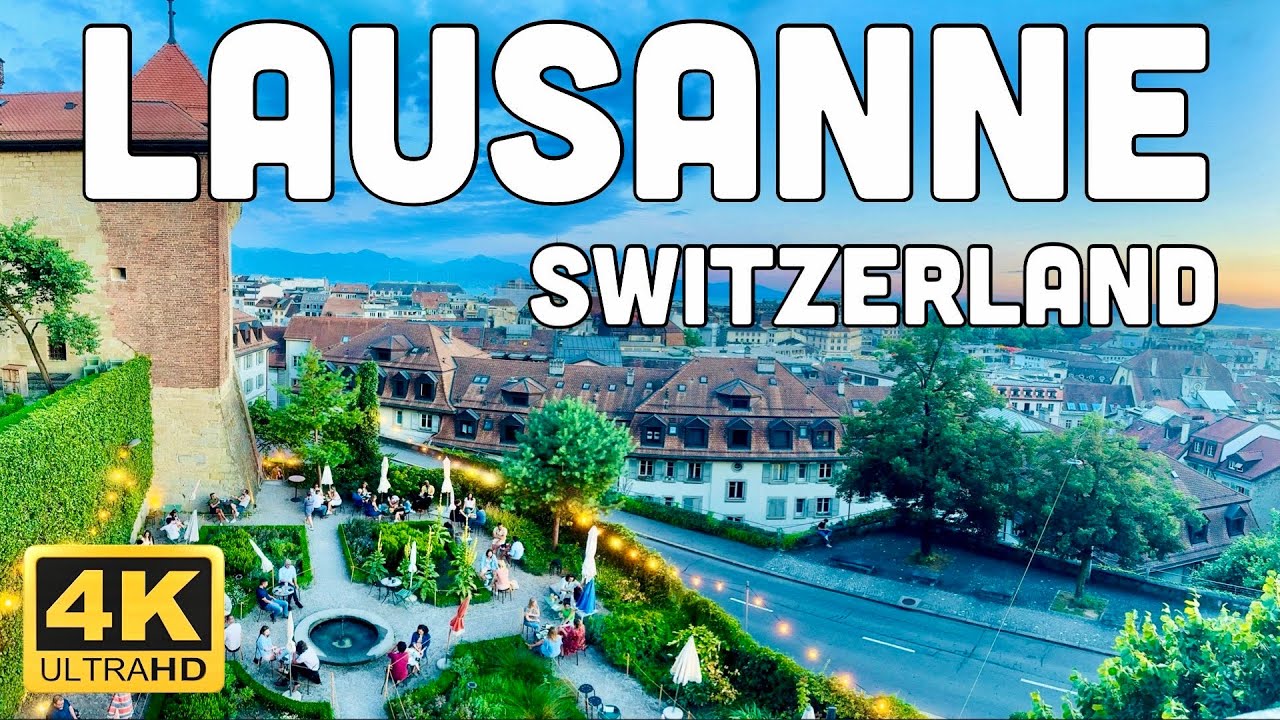 Lausanne Switzerland🇨🇭| 4K Walking Tour