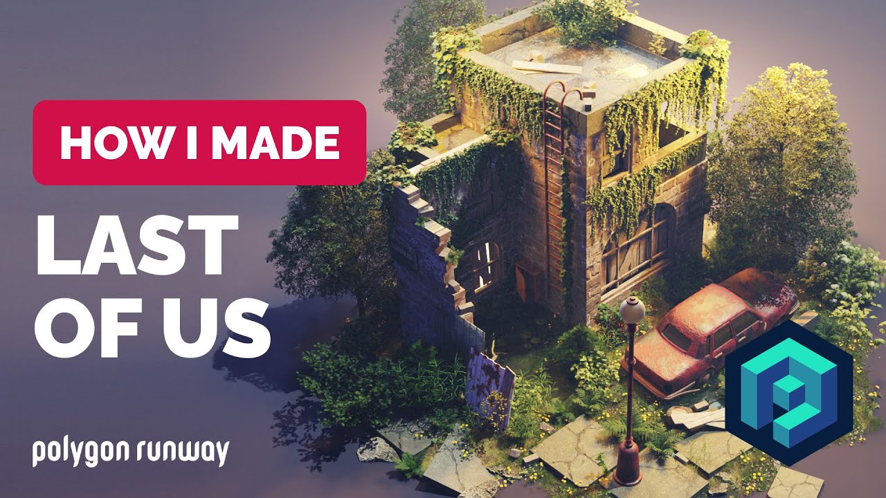 Last of Us Diorama in Blender - 3D Modeling Process | Polygon Runway