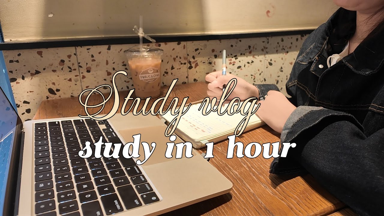 🍃 STUDY WITH ME | Học Bài 1 Tiếng Ở Quán Cà Phê ☕ | meryl_here