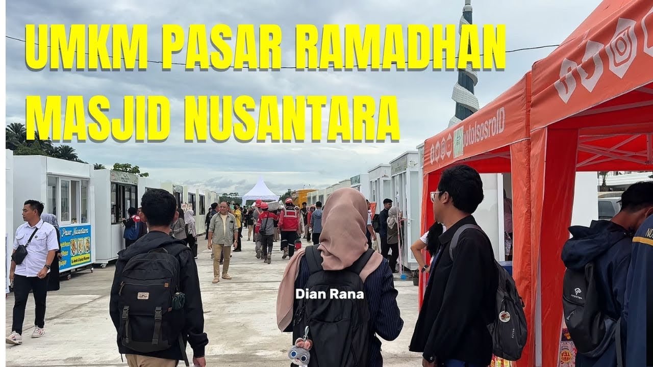 Perdana UMKM Ramadhan depan Masjid Nusantara bersama Dian Rana #Dianrana