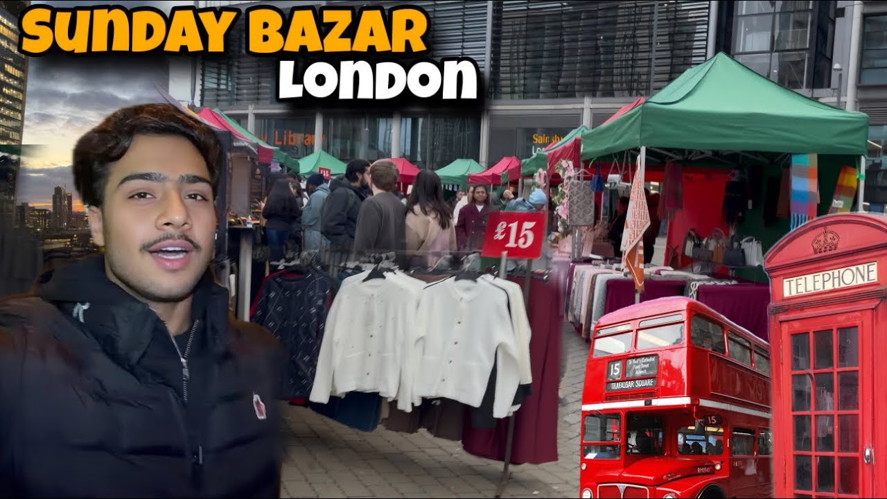 CHEAPEST SUNDAY BAZAR IN WEMBLEY LONDON - BIG BEN AT NIGHT