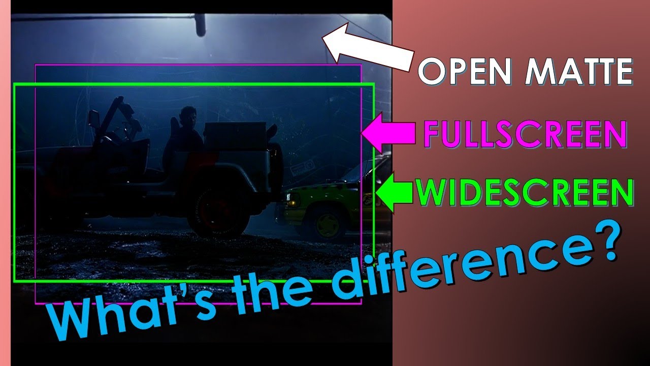 Jurassic Park: Widescreen vs Fullscreen &ndash; DVD, Blu-Ray, & Open Matte 35mm