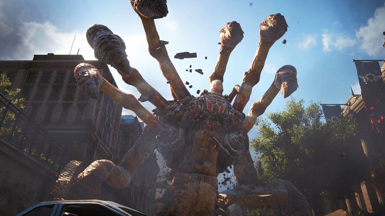 Gears of War 4: Corpser Boss Fight (4K 60fps)