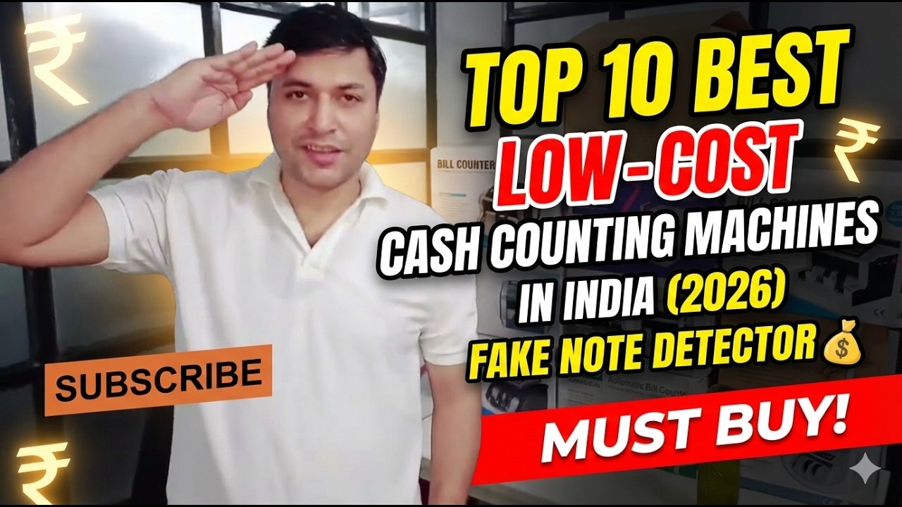 TOP 10 Best LOW-COST Cash Counting Machines in India 💰 | Fake Note Detector INCLUDED | Must Buy 2026