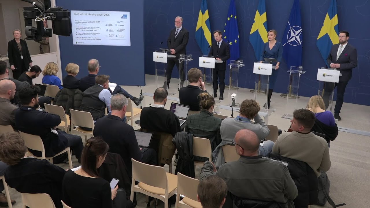 Pressträff om det svenska försvaret