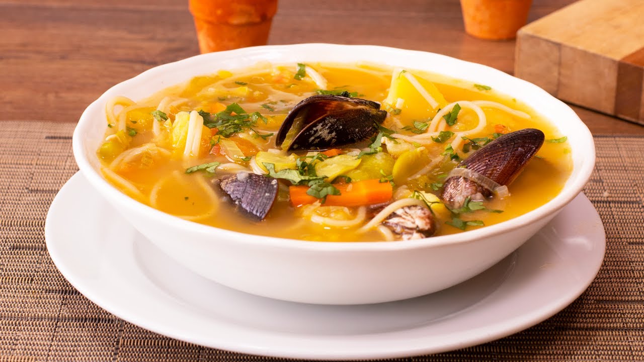Como preparar sopa de choro receta fácil y rápida| A COCINAR.