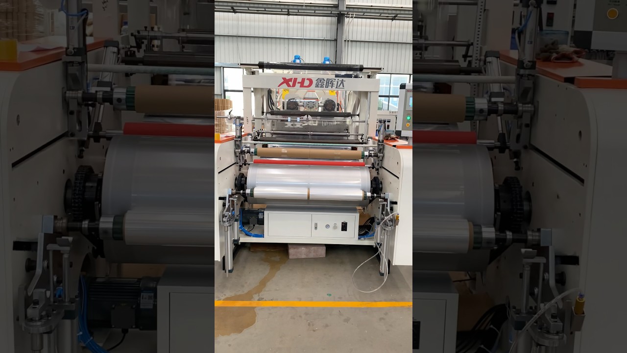 Xinhuida 1-meter winding film machine factory real shot #machine #factory #stretch film machine