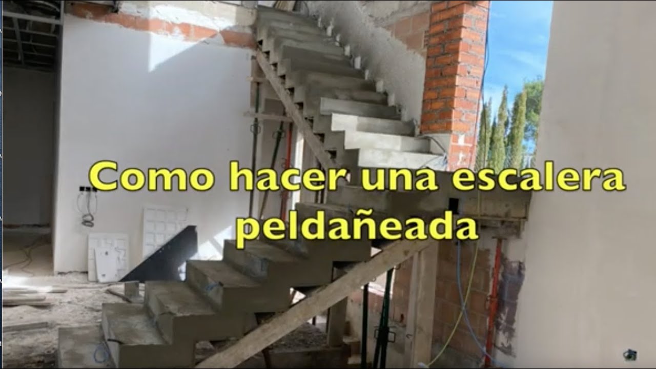 Escalera doble cara (TRAZO, CIMBRA, ACERO Y COLADO)  CIMBRADO y ESCALERAS TIPO ESCHER Tutorial