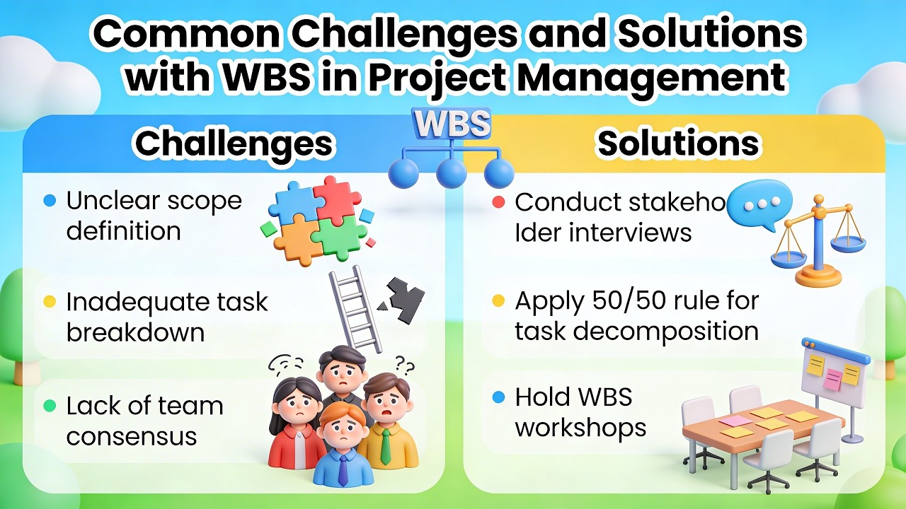 Common Challenges and Solutions with WBS in Project Managment (11 Minutes)