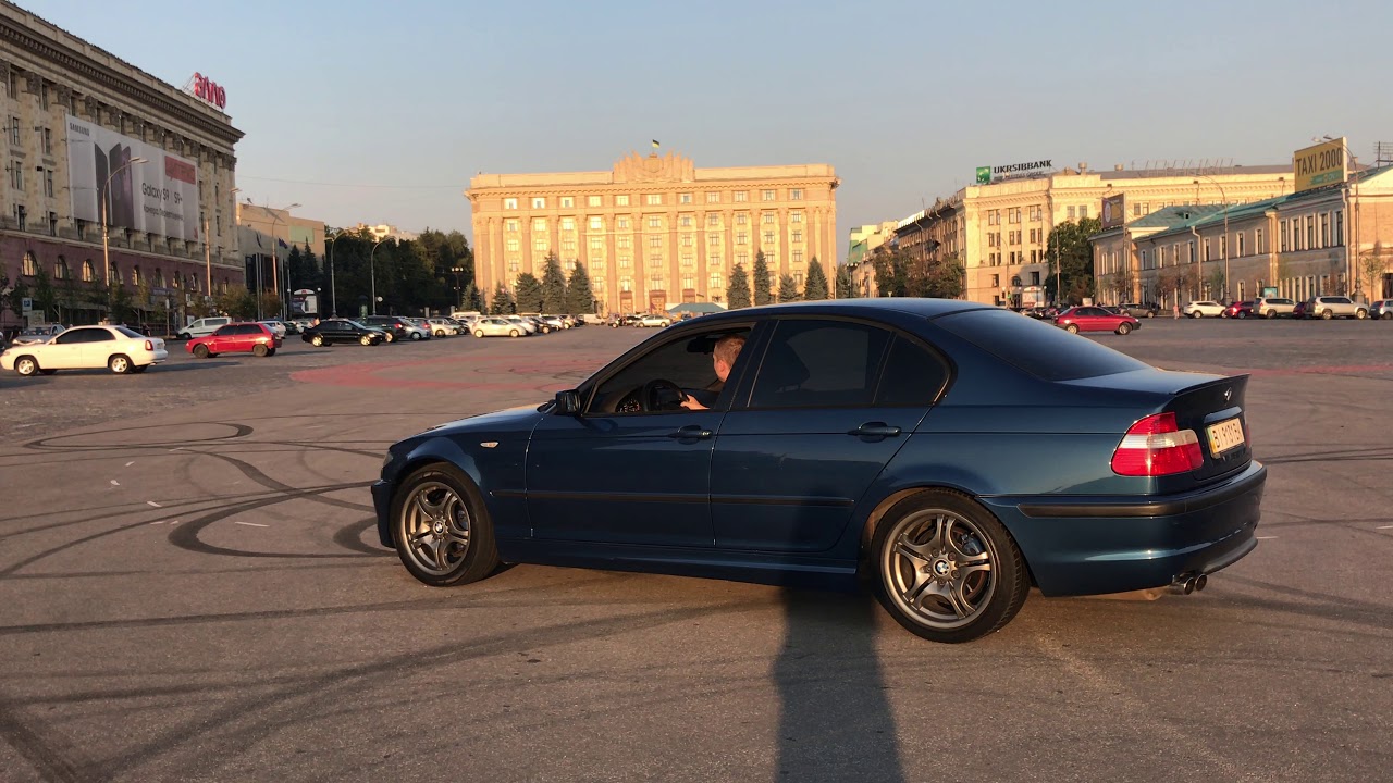 bmw 330i e46 m54b30 burnout drift