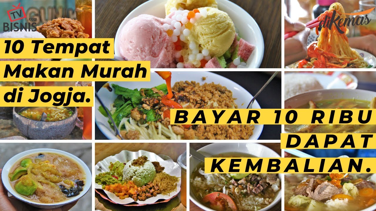 10 Tempat Makan di Jogja Bayar 10 Ribu Dapat kembalian