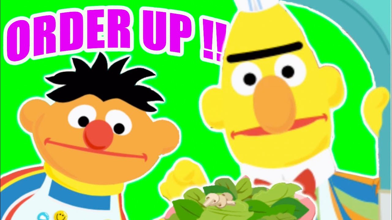 PBS Kids Game Sesame Street Ernie and Bert Feelings of Anger & Calm With Food Orders | Apps for Kids