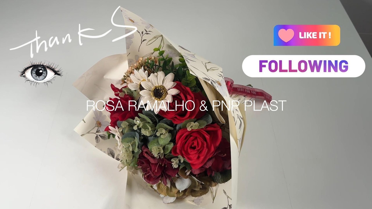 💐🌹 DIY | Perfect Bouquet Wrap with 3 STRIPS