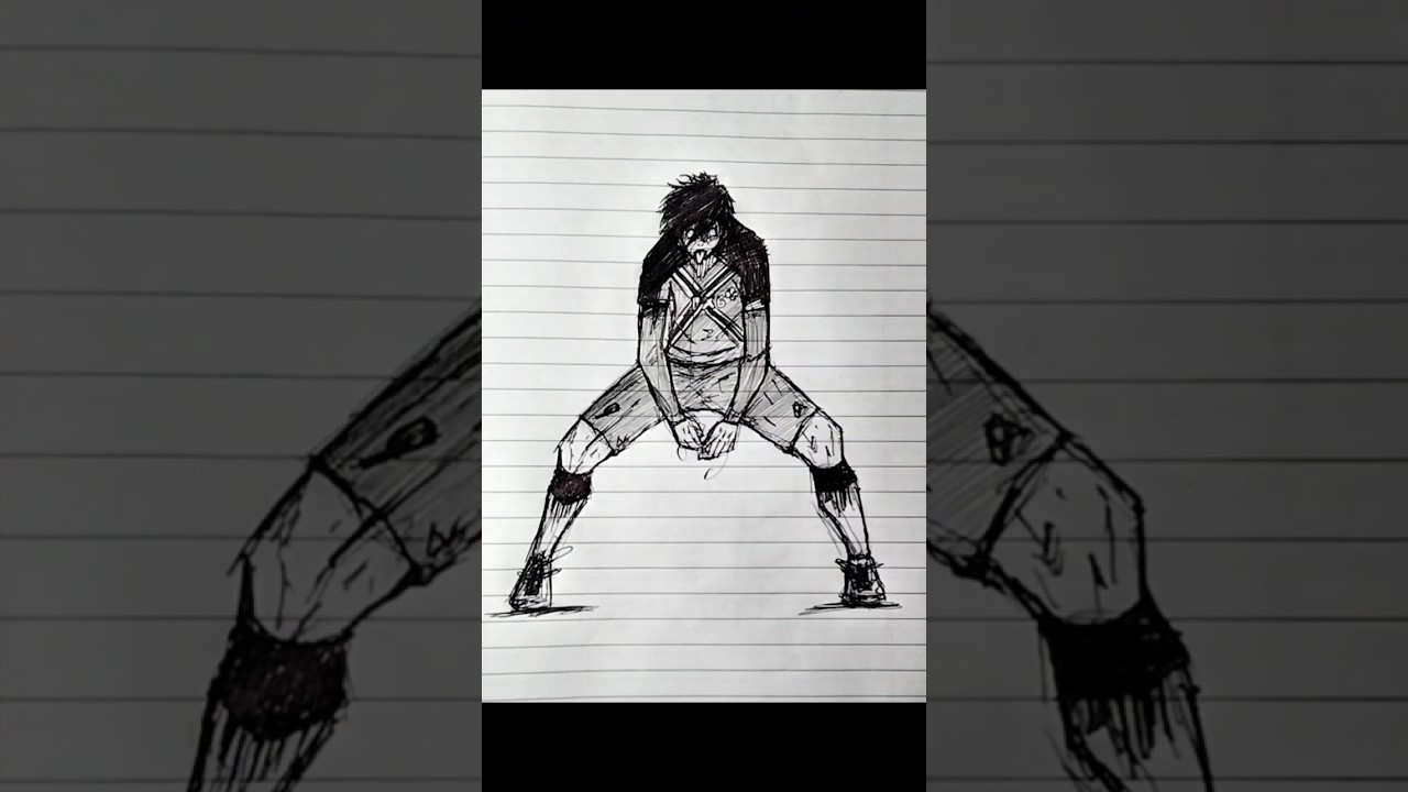Stickman To Itoshi Rin 🔥#shorts #trending #drawing #itoshirin #bluelock #viral #anime #animeart #art