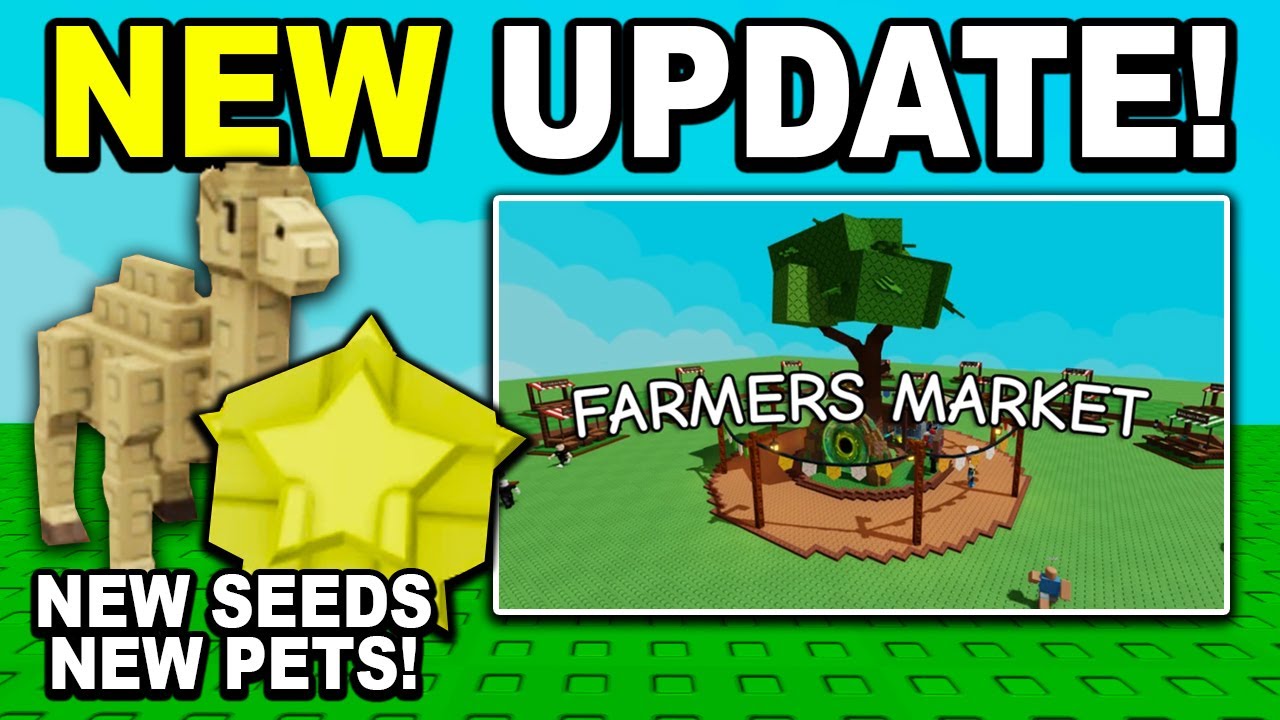 НОВОЕ ОБНОВЛЕНИЕ ФЕРМЕРСКОГО РЫНКА!! (Семена и питомцы) в Grow a Garden ROBLOX
