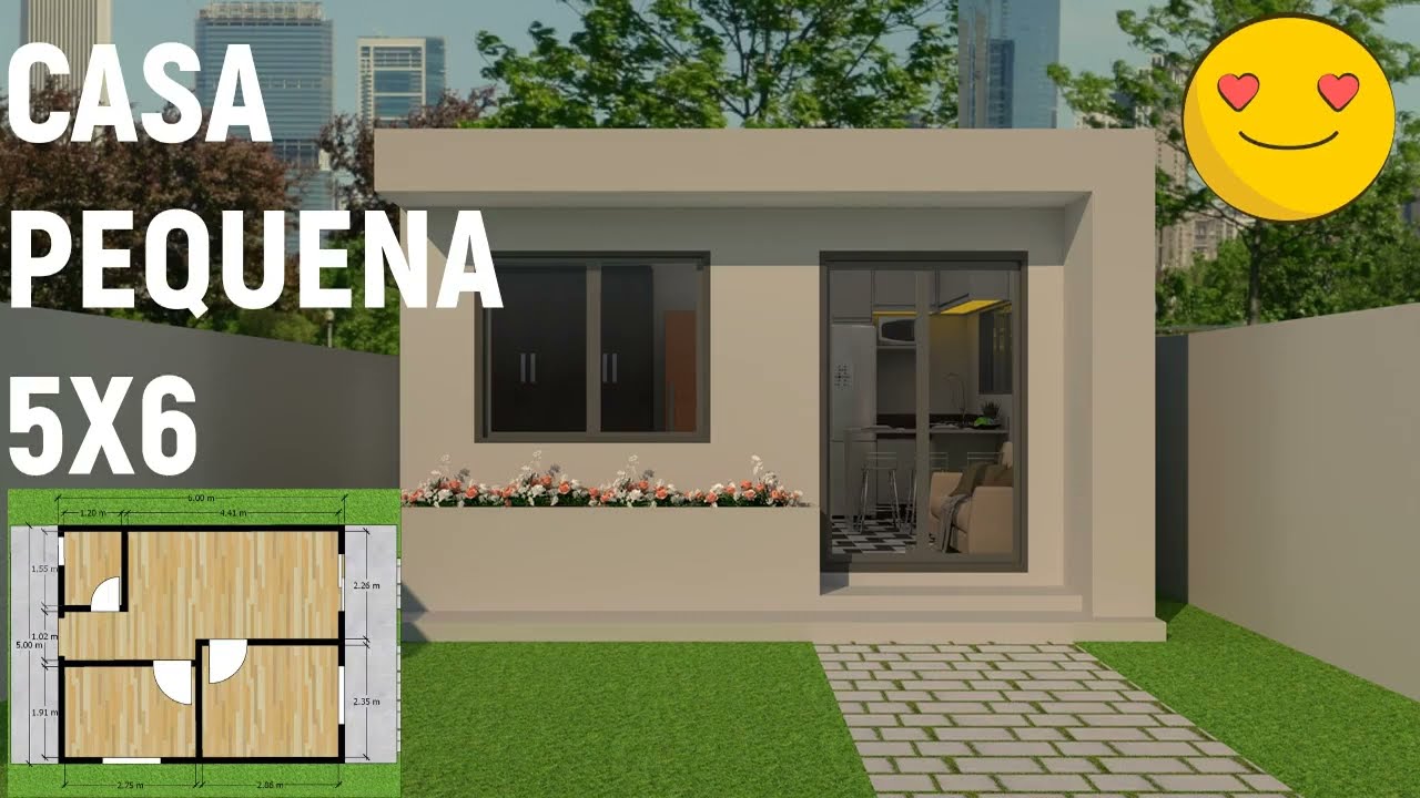 CASA 5X6 METROS COM 2 QUARTOS SEM PERDER O CHARME