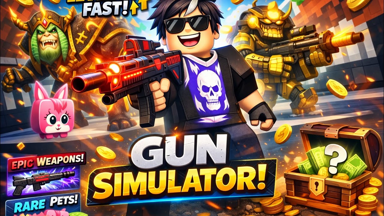 Getting the best gun in Gun Simulater #roblox #gunsimulater #gameplay #fyp #talking #Viral