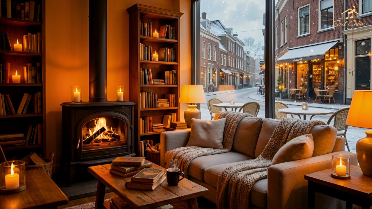 Relaxing Jazz Instrumental Music for Study, Work ⛄ Cozy Winter Café Ambience with Smooth Jazz Music