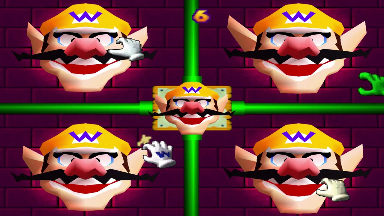 Mario Party 2 - Mini-Game Stadium (2 players, 30 turns, Very Hard, Mario vs Yoshi vs Wario vs Luigi)