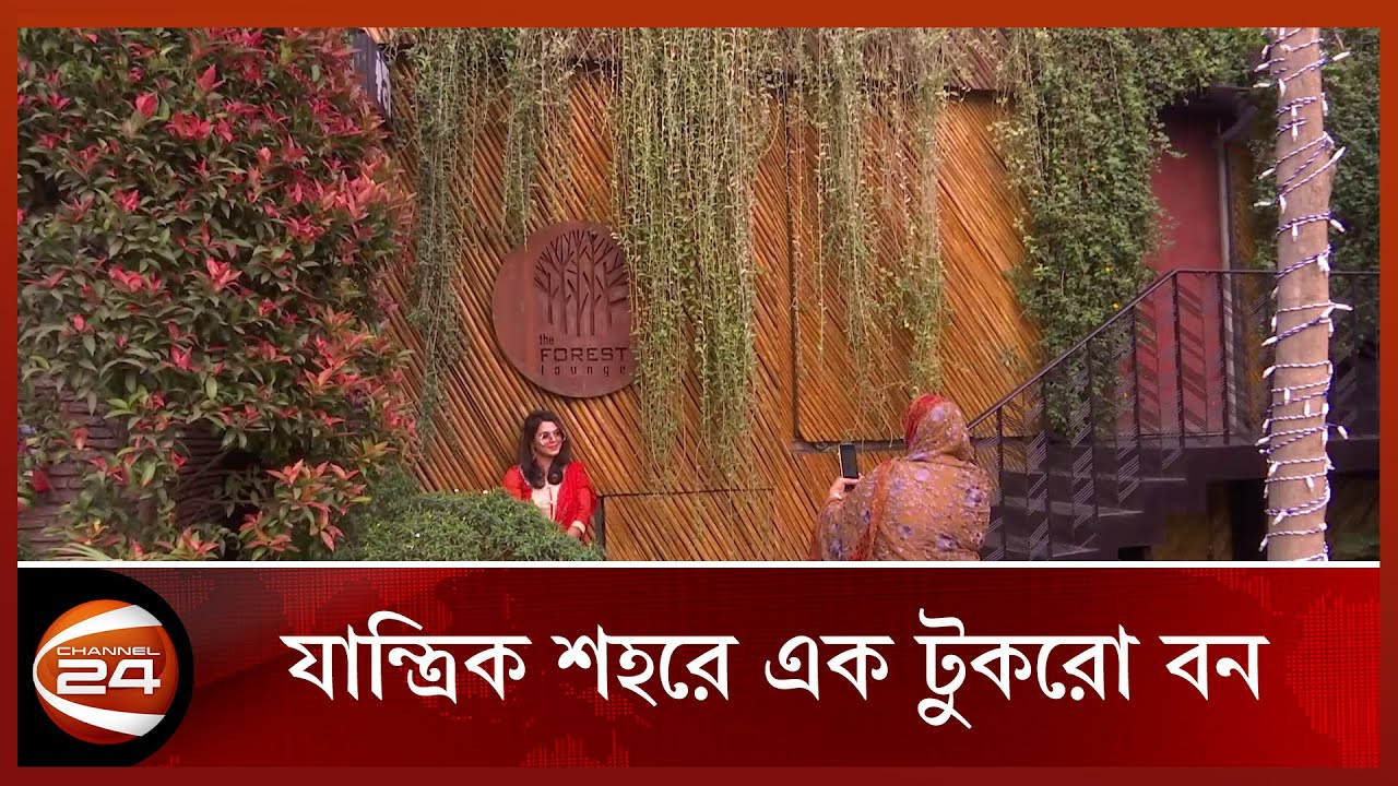 যান্ত্রিক শহরে এক টুকরো বন 'ফরেস্ট লাউঞ্জ' | Forest Lounge Restaurant | Channel 24