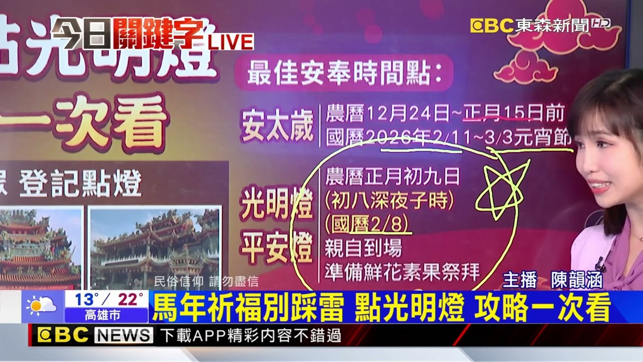最新》馬年祈福別踩雷 點光明燈 攻略一次看@newsebc