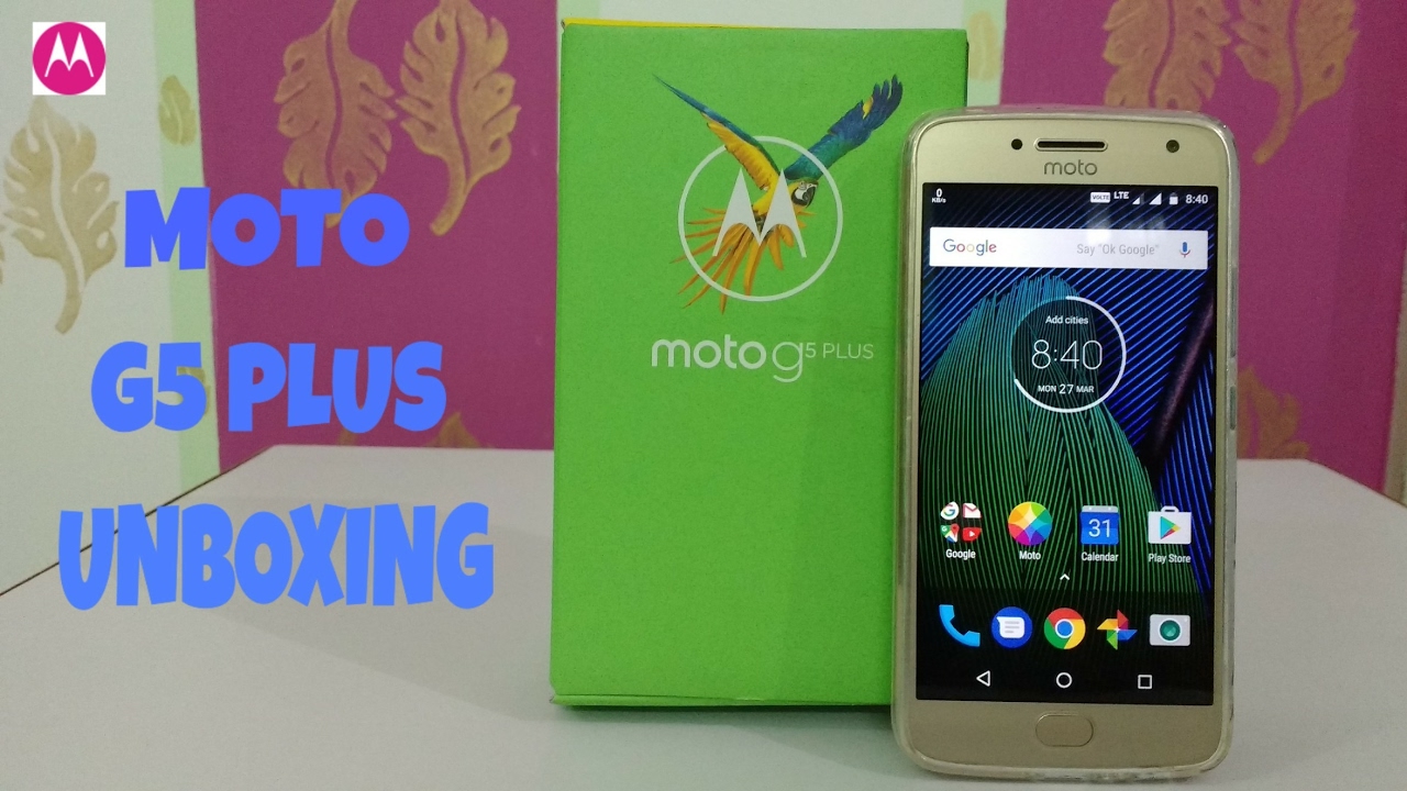 Moto G5 Plus (Fine Gold) Unboxing and Hands On!