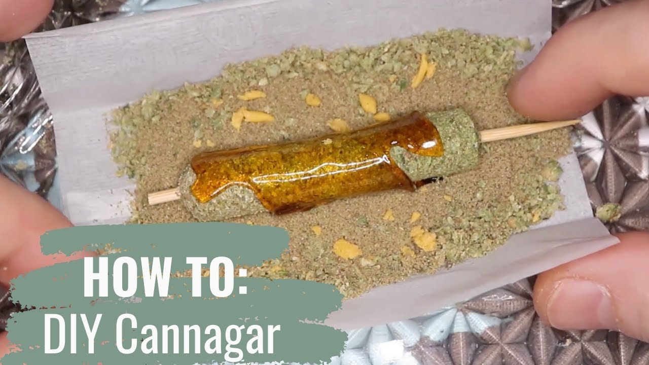 Rolling a Cannagar Blunt: 7 G CANNAGAR W/ SHATTER + KIEF + WAX (Grease Monkey + Mimosa mix)