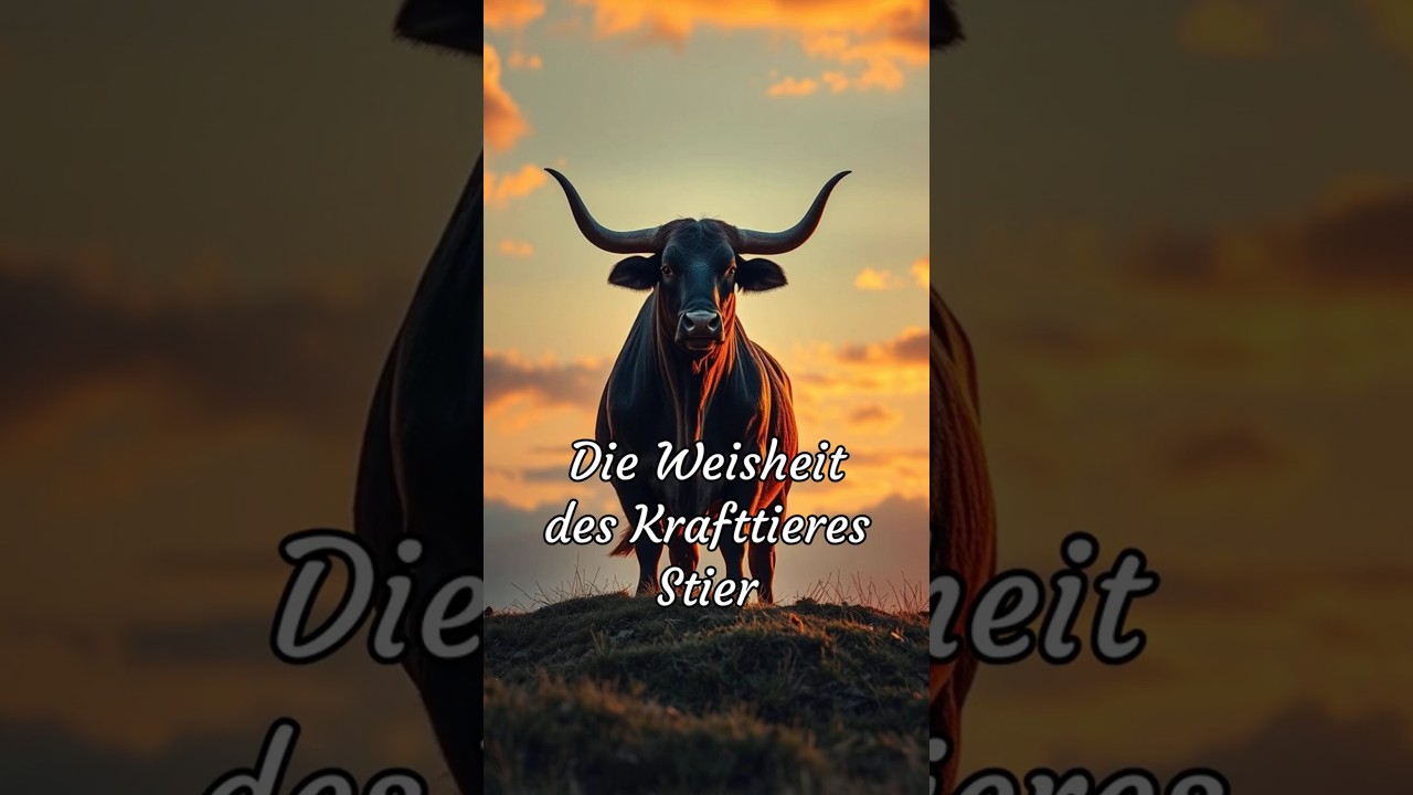 Krafttier STIER   #krafttier #achtsamkeit #stier #stier #achtsamkeit #innerest&auml;rke  #balance #facts