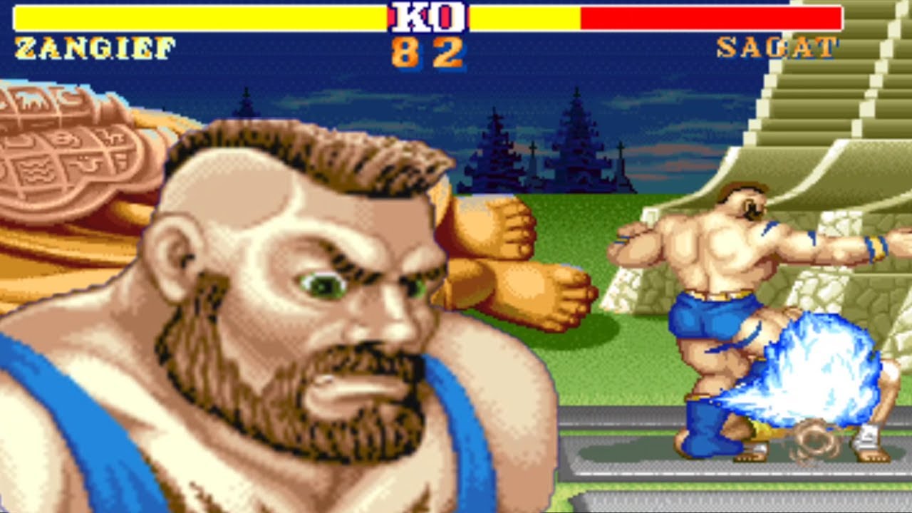 Street Fighter 2 Hack 💥 Golden Magic (Hardest) 💥 ZANGIEF 💥 4K UHD Gameplay