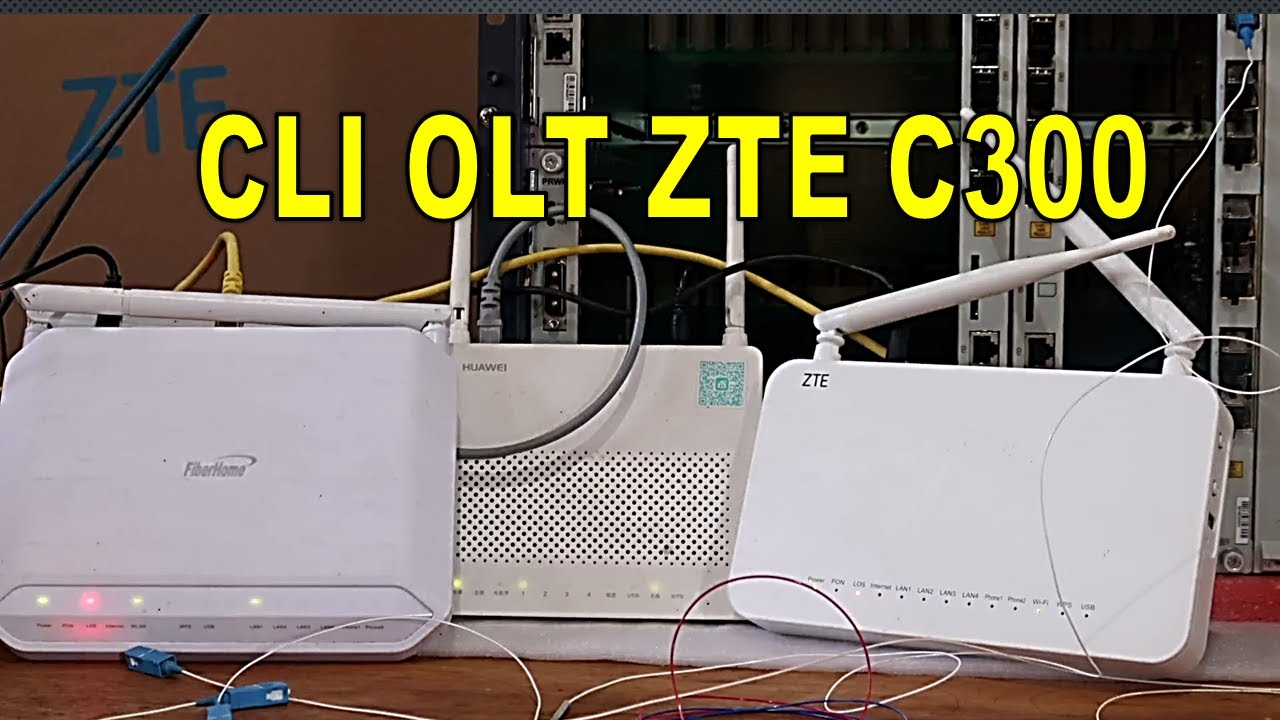 OLT ZTE C300 CONFIG THE ONU HUAWEI FIBERHOME ZTE. CLI V2.1