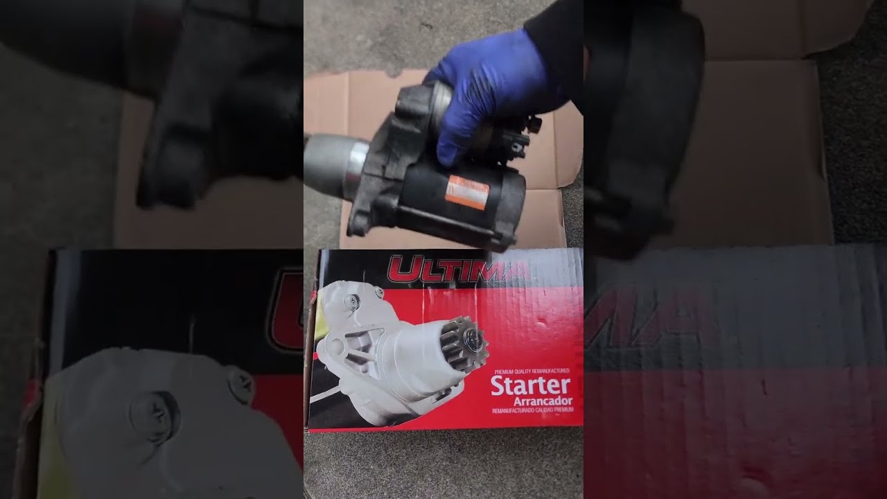 How to replace a starter on a 2006 Lexus es330. New and old starter testing.