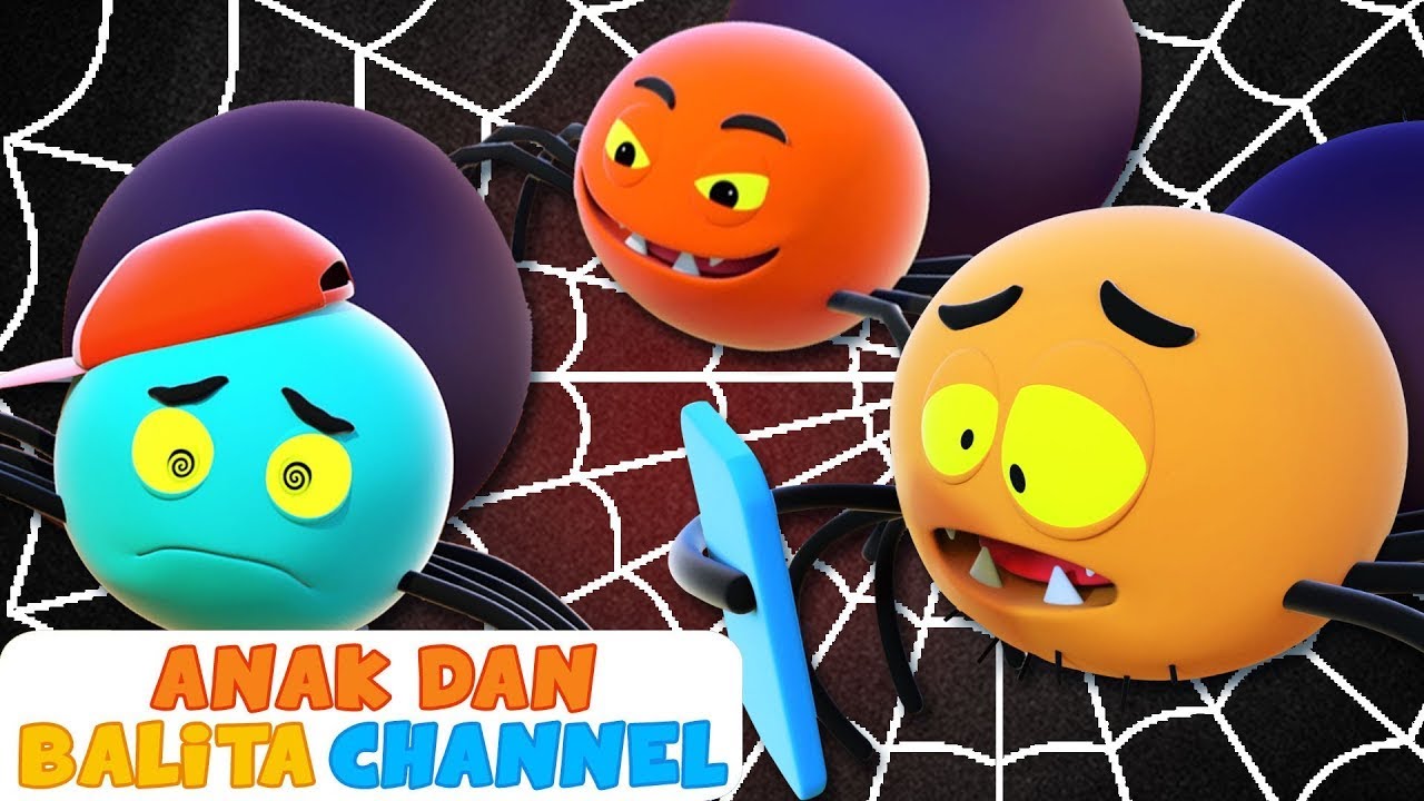 Lagu Anak Anak | 5 Laba-Laba Lucu (5 Cute Spiders) ABC Bahasa